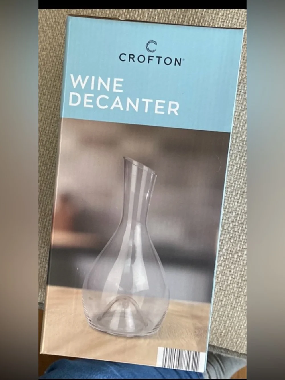 Light Pink Glass Wine Decanter - Brand Unknown
